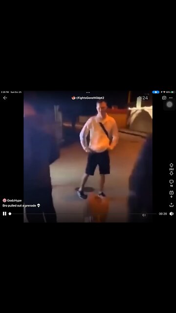 Dude drops a grenade