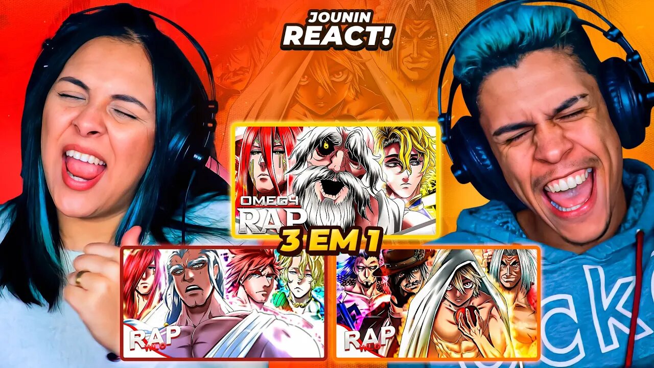 3 EM 1 | Rap dos Deuses Pt 1 & Rap dos Humanos Pt 1 | WLO & OMEG4 H1TS | [React Rap Nerd] 🔥