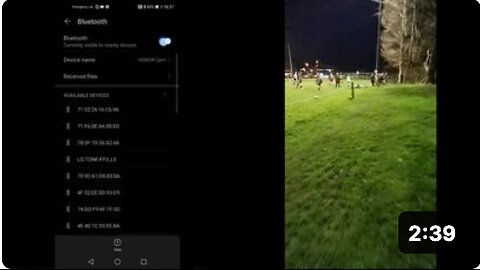 Bluetooth MAC Code test at Playing Field UK - With and without people