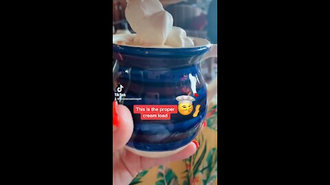 I have cream in my coffee on feed days 😋