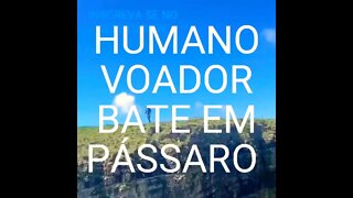 SHORT DAY: HUMANO VOADOR BATE EM PÁSSARO DURANTE O VÔO