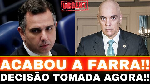 URGENTE!! RODRIGO PACHECO TOMA DECISÃO!! GRANDE NOTÍCIA.....