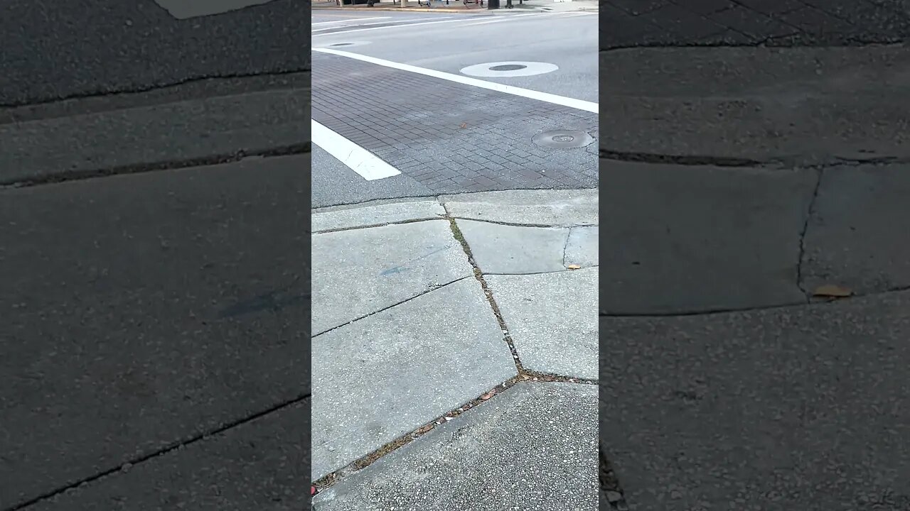 Bus covering in front of 1-headlight brown Impala Gang Stalking