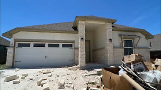 New Construction Follow Up, Scott Felder Homes, Hamilton Plan, Homestead Community, Schertz Tx