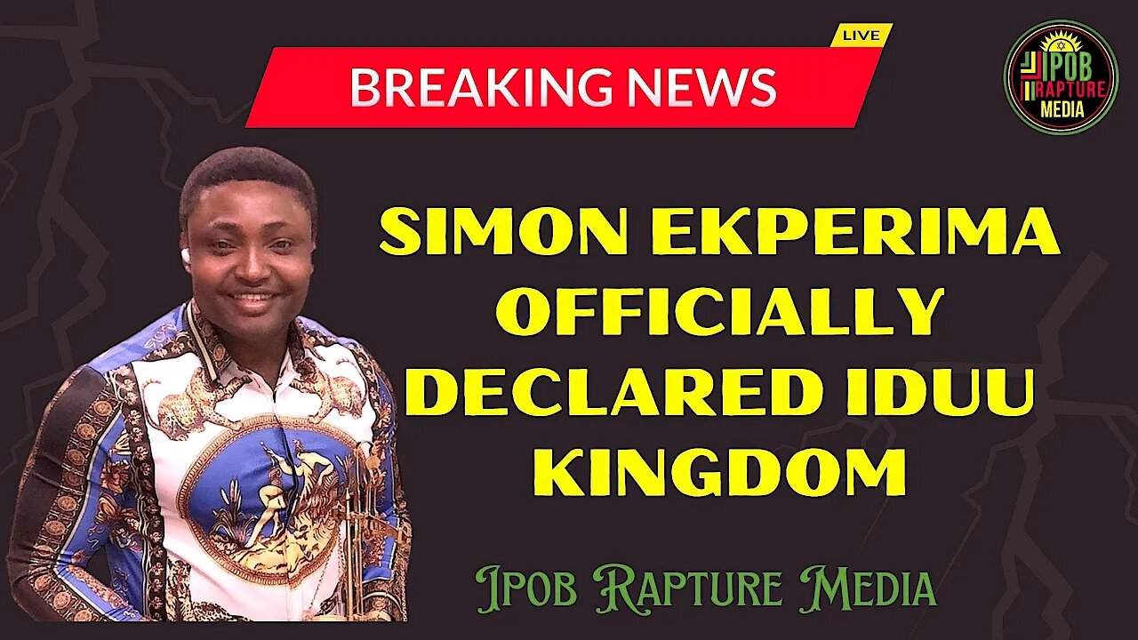 BREAKING! Simon Ekperima Officially Declared The IDUU KINGDOM