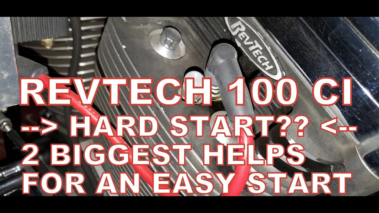 Revtech 100 Cubic Inch. HARD START? How To Get An Instant Easy Start!