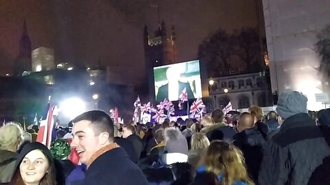 Brexit Celebration at Parliament Square 2020-01-31