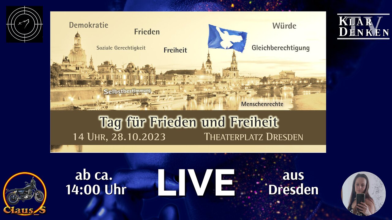 Live aus Dresden - TAG FÜR FRIEDEN UND FREIHEIT