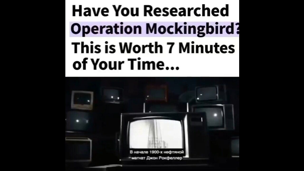 OPERATION MOCKINGBIRD - AN OPERATION TO INFILTRATE & CONTROL THE MAINSTREAM MEDIA