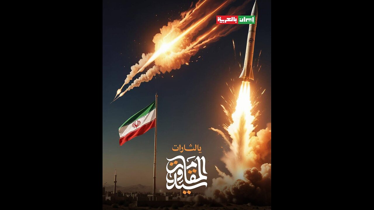 Zionists terrorists under massive Iranian missile