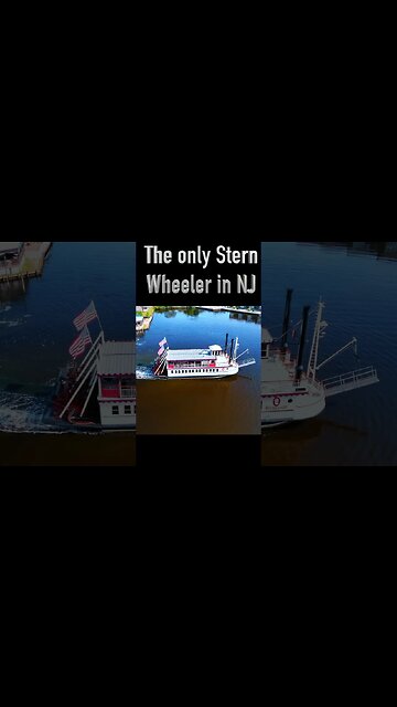 Drove View of the Riverlady paddle boat on the Tom’s River #paddleboat #drone #tomsriver #mavic