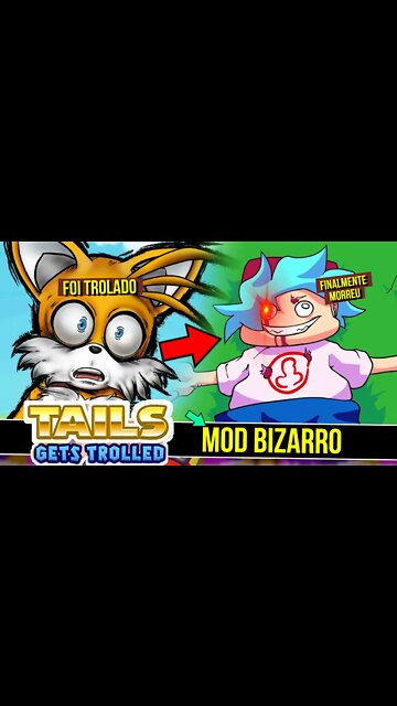 Tails foi trollado no FRIDAY NIGHT FUNKIN | Vs Tails Get Trolled v3 #shorts