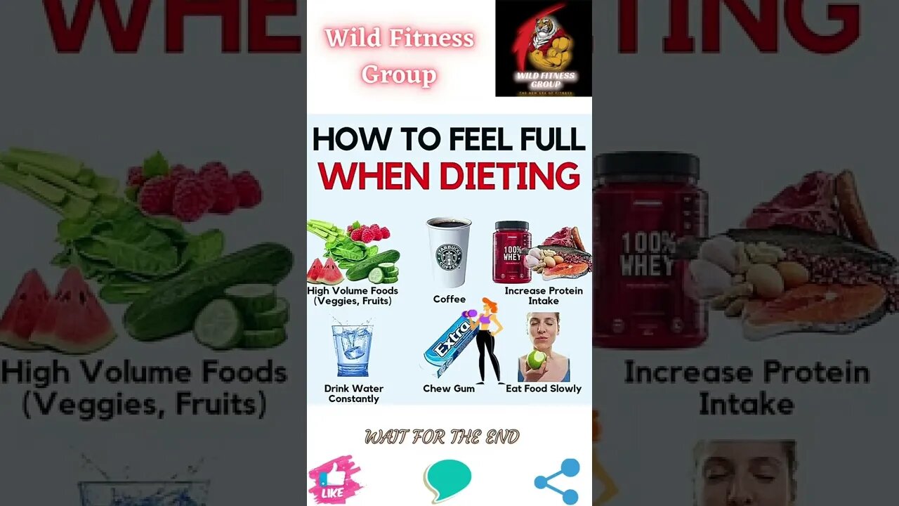 🔥How to feel full when dieting🔥#shorts🔥#wildfitnessgroup🔥22 August 2022🔥