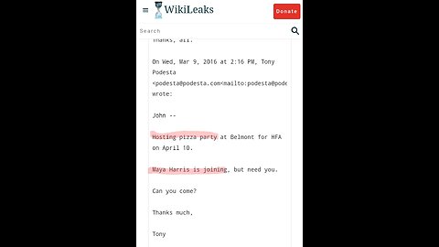 🍕 Kamala's Sister Attended Hillary's "Pizza Parties" Wikileaks Link In Description