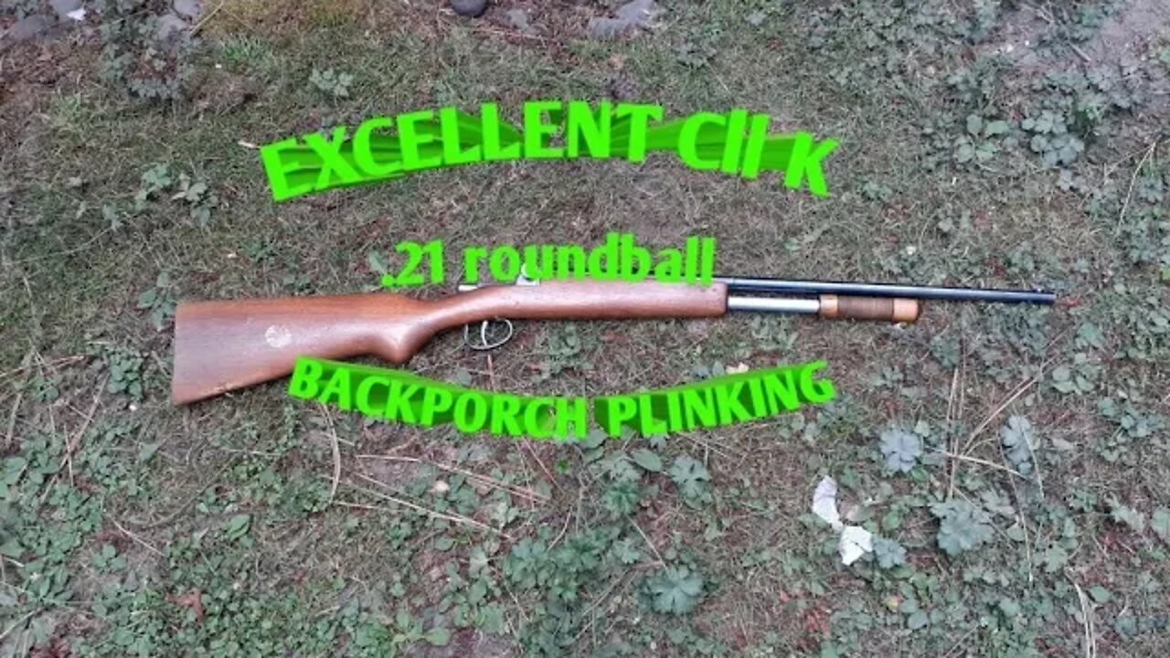 Excellent Cll K .21 roundball rifle *backporch plinking