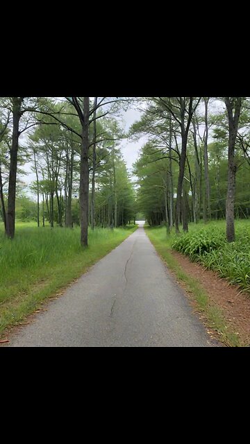 AI art: path through a park