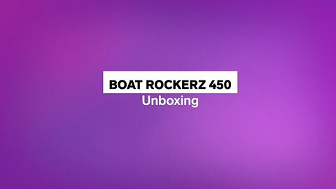 Unboxing of boAt Rockerz 450 Bluetooth On Ear Headphones with Mic