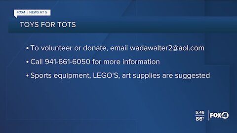 TOYS FOR TOTS ASKING FOR HELP