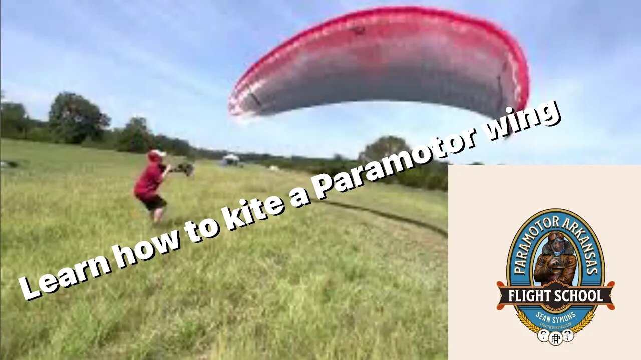 First day - learning how to kite a wing inland