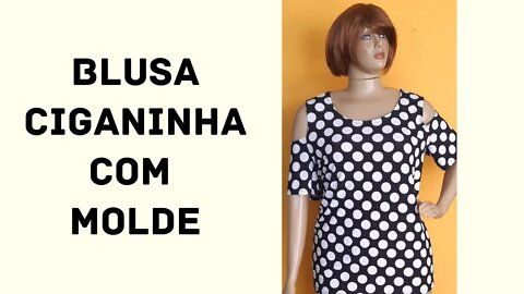 Blusa ciganinha com molde