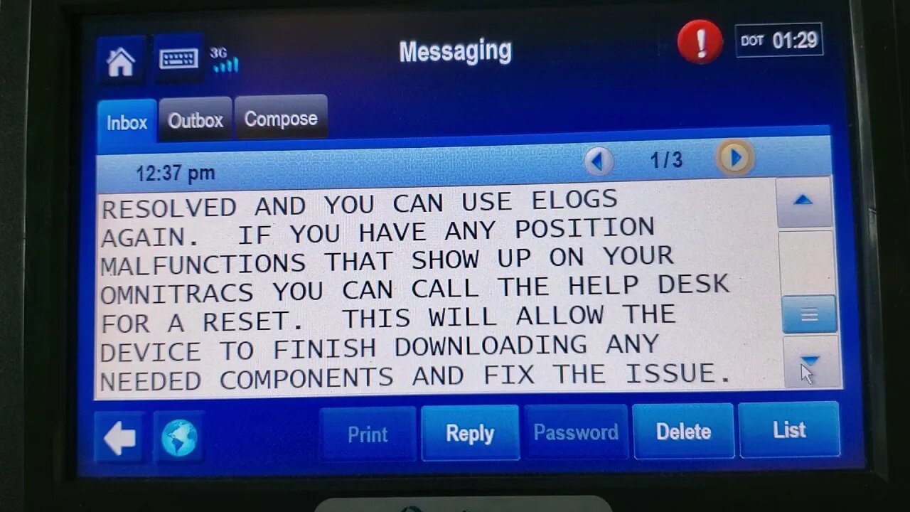 Alert manager OMNITRACS ELOGS 11,07,19...1336