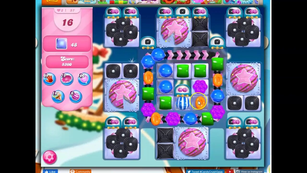 Winter Festival Level 57 Audio Talkthrough for Candy Crush