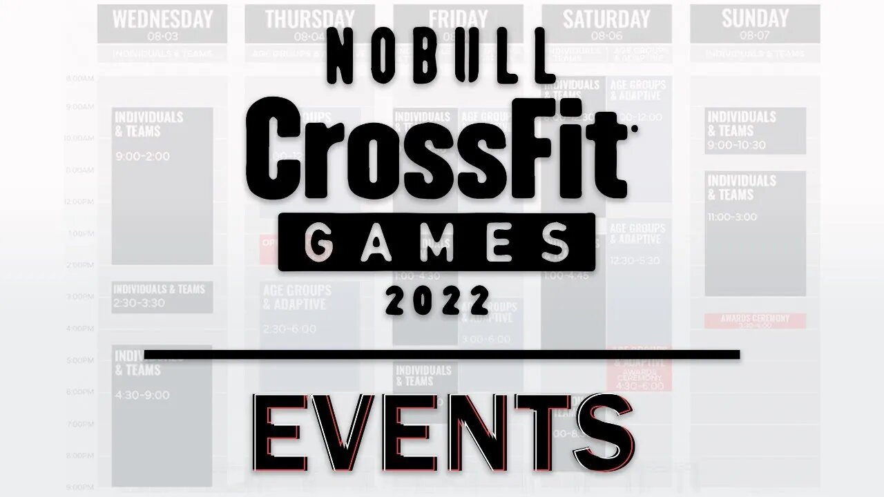 2022 CrossFit Games Events | First Look