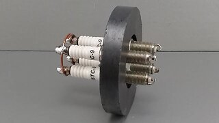 220v Free Energy Generator For 2025 Using Spark Plug With Magnet 100%