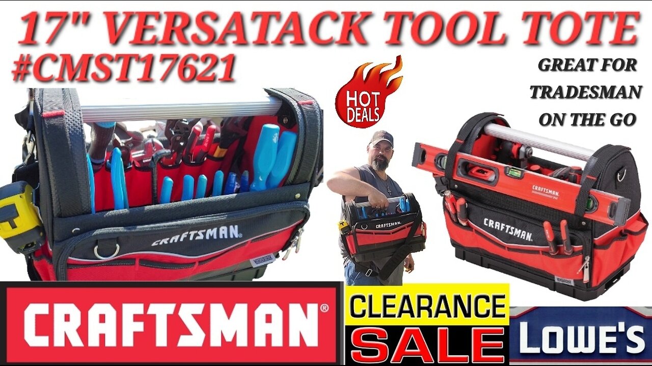 CRAFTSMAN 17" VersStack 32 Pocket Tool TOTE