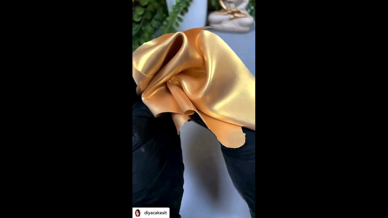 Edible Fabric With Chocolate😍😍😍