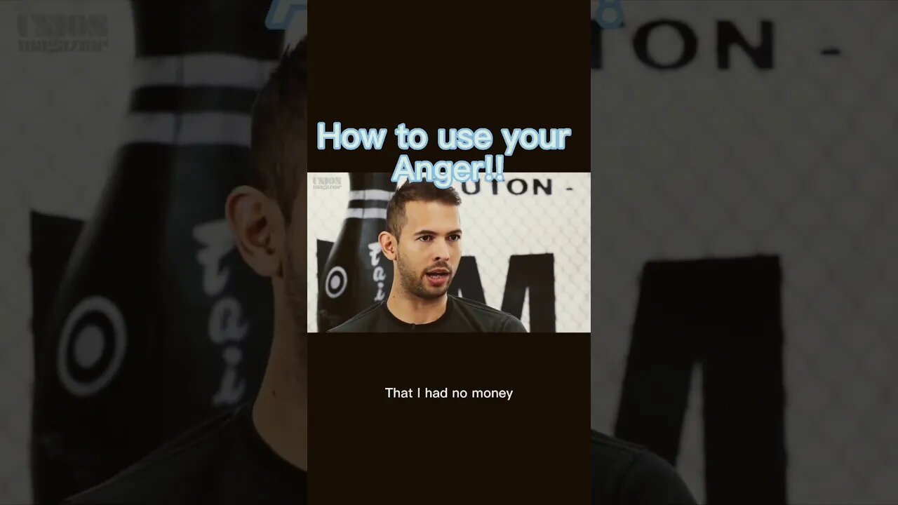 Andrew Tate on how to use your anger for good!