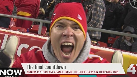Sunday is your last chance to see the Chiefs play at home