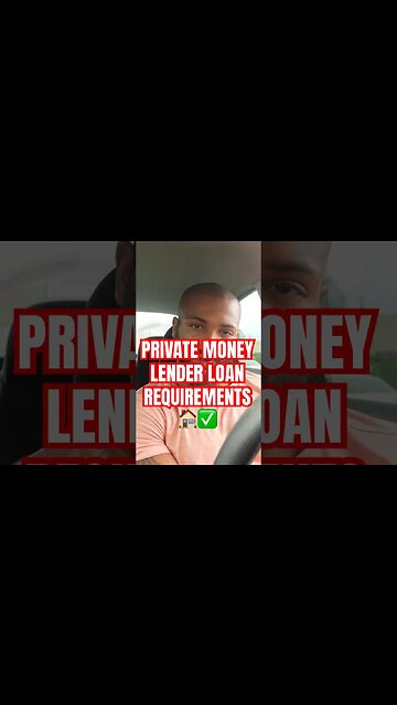 PRIVATE MONEY LENDER LOAN REQUIREMENTS 🏠✅ #Get2Steppin w/S2 017