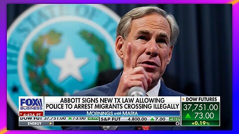 GOVERNOR GREG ABBOTT SIGNS NEW LAW ALLOWING STATE AND LOCAL POLICE TO ARREST ILLEGAL MIGRANTS