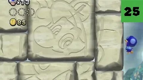 Let’s Play New Super Mario Bros U deluxe - Episode 25 - Wall Luigi