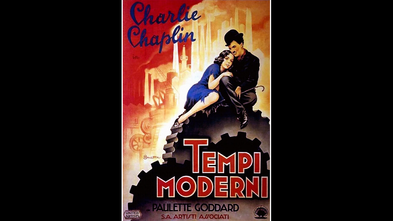 #1936 “TEMPI MODERNI” con Charlie CHAPLIN e Paulette GODDARD =Regia di Charlie CHAPLIN=#QUANTE VERITÀ IN UN 'FILM #MUTO' DI QUASI UN SECOLO FA!!😇💖🙏/🛑E QUANTE MENZOGNE, AL GIORNO D'OGGI, IN... 'FIUMI DI PAROLE'!!