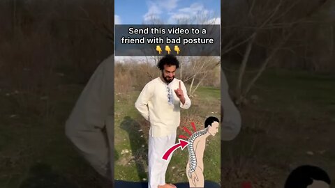 Send this video to a friend with bad posture.