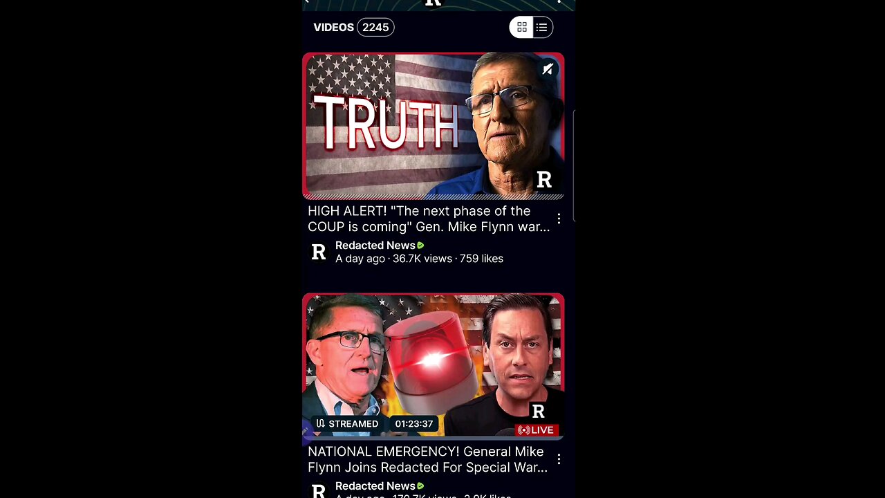 Watch Gen Mike Flynn on Redacted News