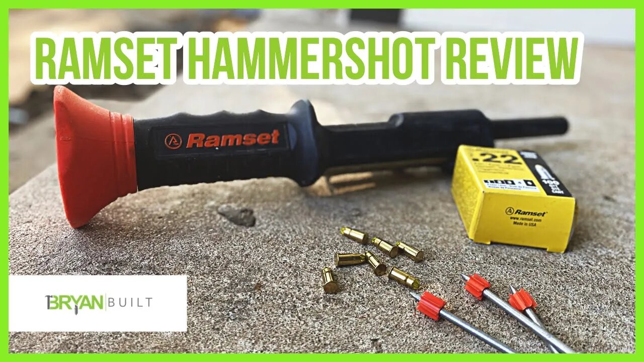 Ramset Hammershot Review | How to Nail Into Concrete| Beginner