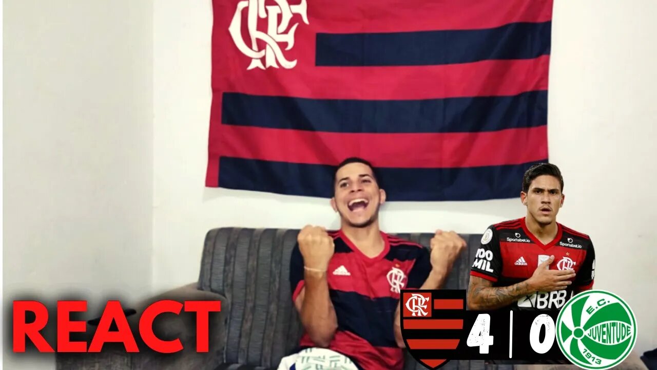 MASSACRE RUBRO NEGRO | [REACT] REAÇÕES FLAMENGO 4 X 0 JUVENTUDE | BRASILEIRÃO 2022