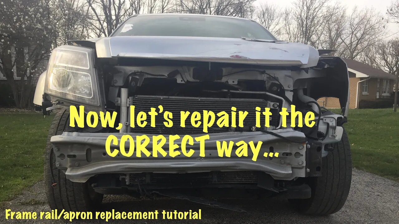 Frame rail and apron replacement tutorial on our 2015 GMC Terrain Denali