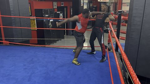 Sunny C vs KJ in a wrestling match 1v1