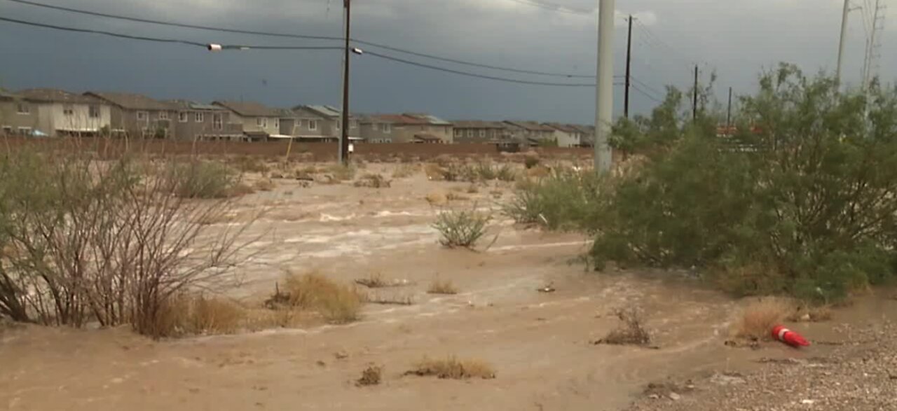 COVERAGE: Flash flood warning issued for east Las Vegas valley as thundershowers hit