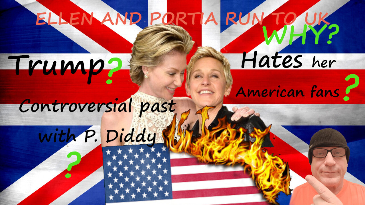 Ellen DeGeneres and Portia de Rossi - off to the UK - will P Diddy follow?