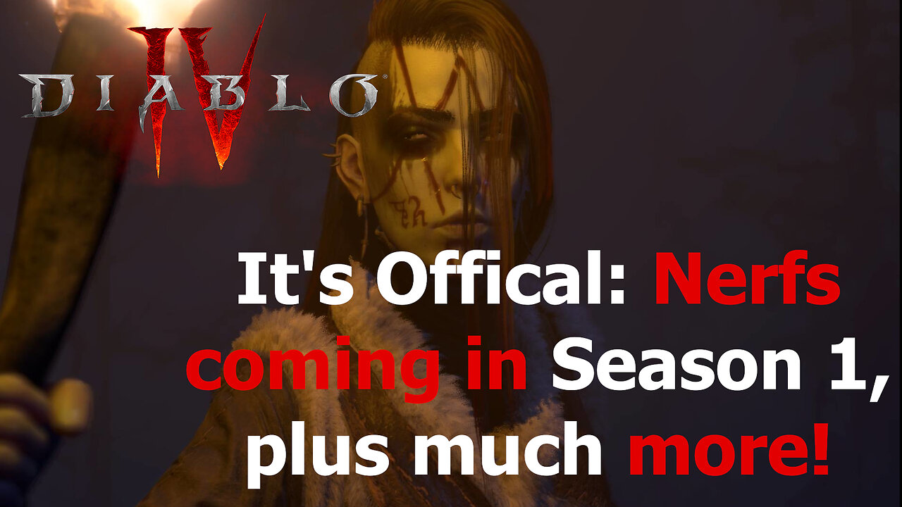 Diablo 4 News | It's Official! Nerfs Coming in Season 1, New Malignant Vendor and More!!!