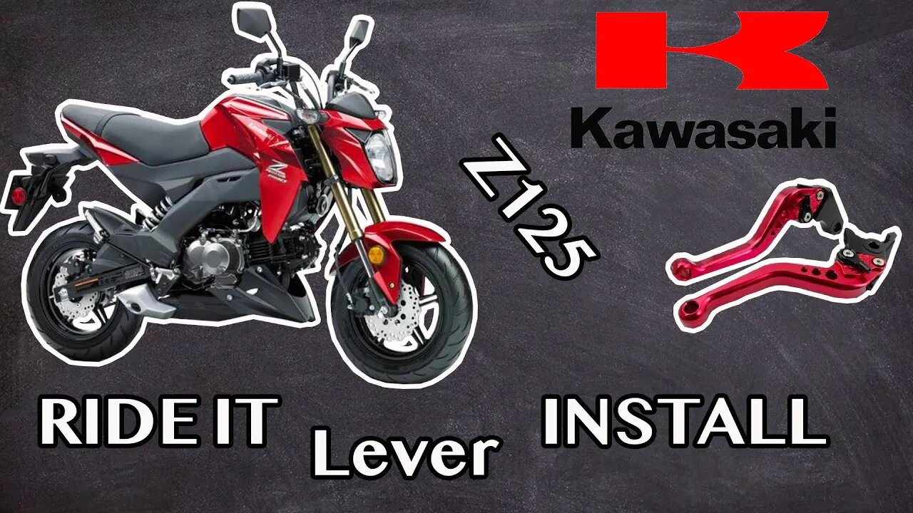 Installing Short Levers on a KAWASAKI Z125 from Ride IT