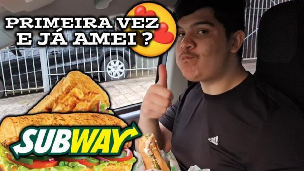 MINHA PRIMEIRA VEZ COMENDO NO SUBWAY ( melhor lanche da minha vida? ) | C00P3R za