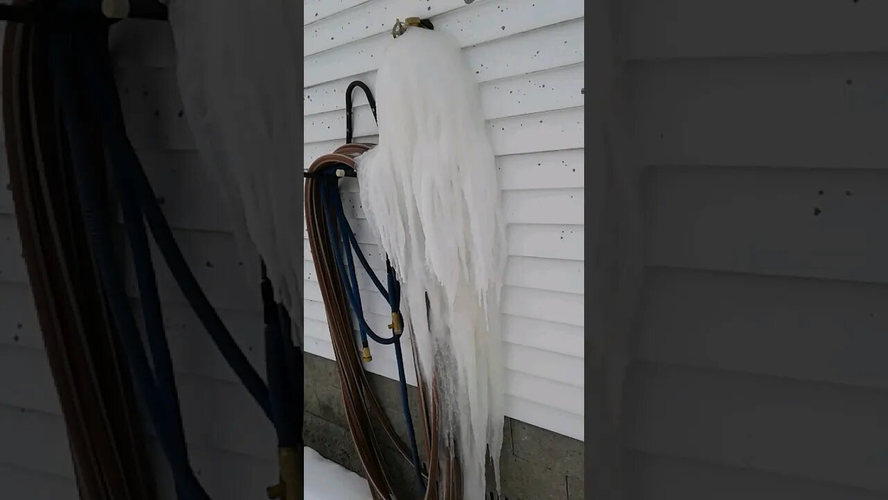 Ice ghost outdoor faucet failure