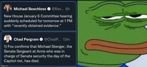 January 6th Committee Hearing 8 of 7 (Day 6) [the walls are closing in!!!]