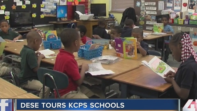 DESE officials tour KCPS schools